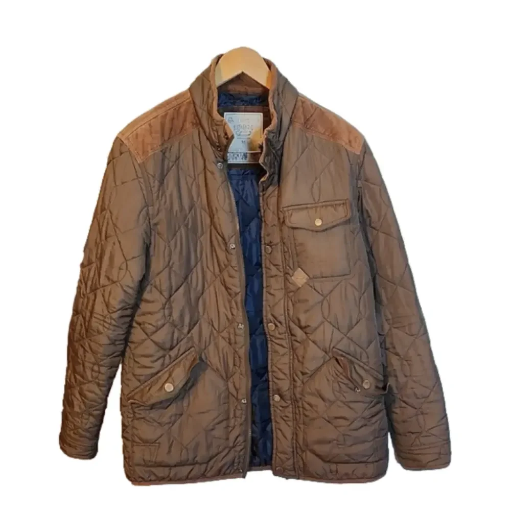 Next Authentic custom designed quilted jacket with corduroy elbow patch